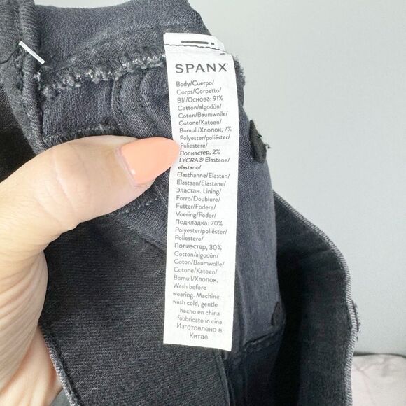SPANX | NEW Ankle Straight Shapewear Jeans in Vintage Black Women’s Size X-Small - Picture 12 of 15